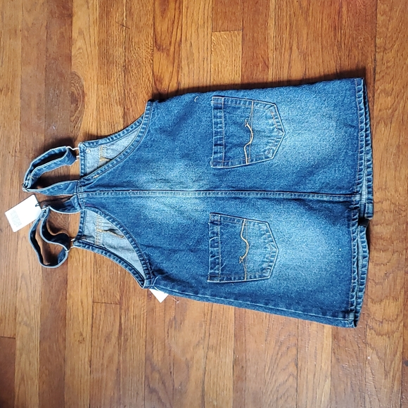 7 for all mankind Denim Overall Dress - Picture 5 of 7